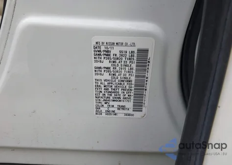 2012 Infiniti Fx35 Limited Edition from USA, damaged, VIN JN8AS1MW9CM151701